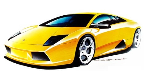 кузов lamborghini murcielago от bertone эскиз